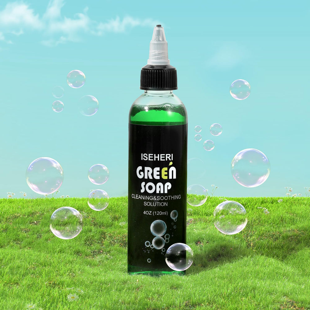 iseheri jabón verde aroma ligero durante el proceso