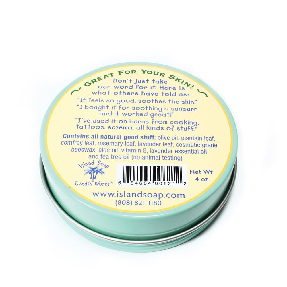Island Soap & Candle Works hojas de plantago para piel sensible.