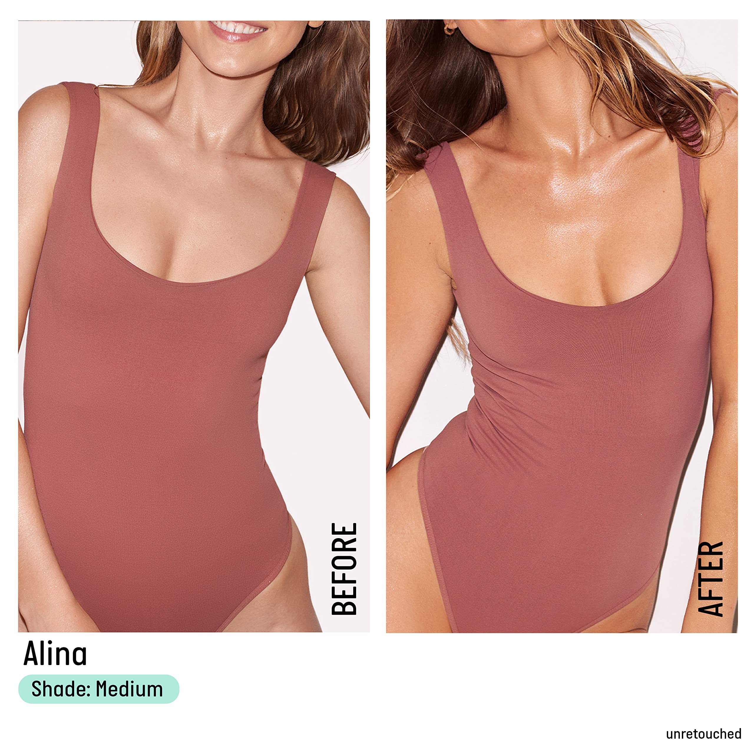 Isle of Paradise face and body application ensures even tone across skin.