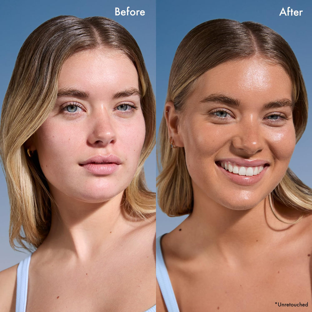 Fragrance-free, streak-free finish for a smooth tan