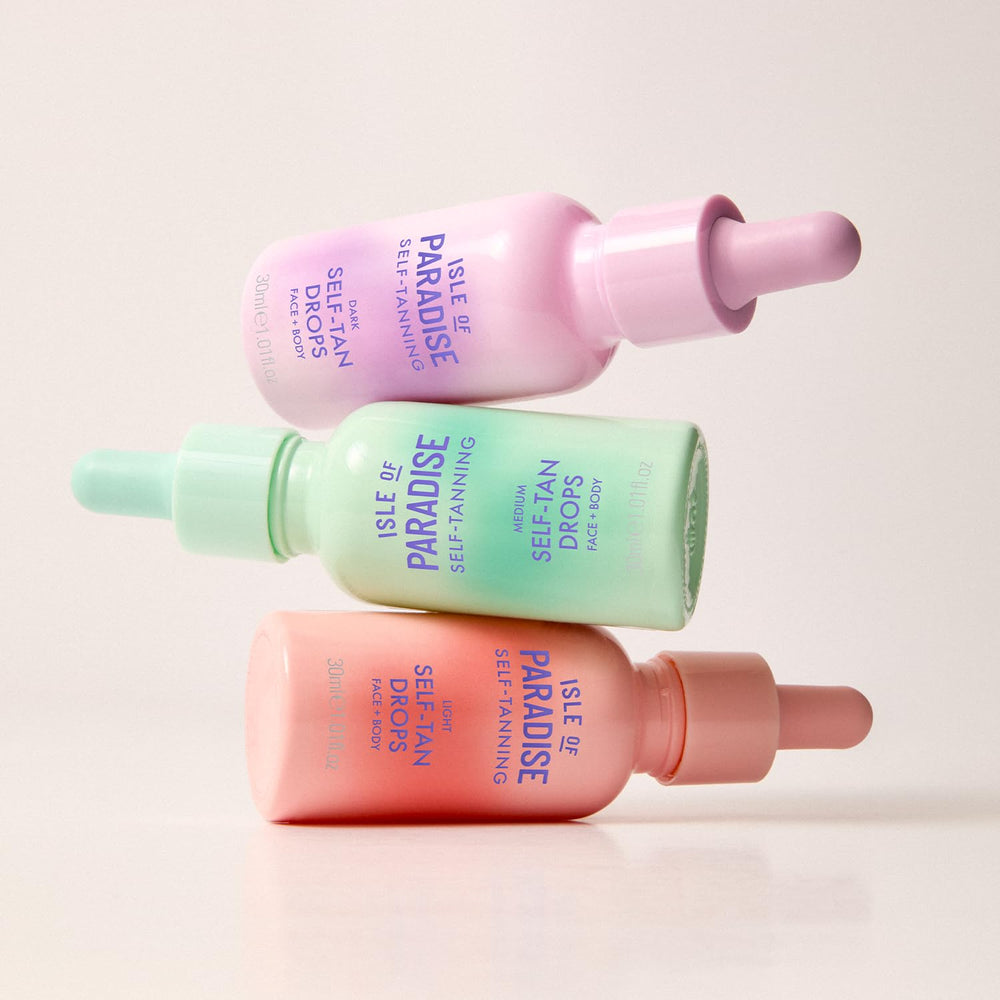 Isle of Paradise dermatologist-approved label on packaging