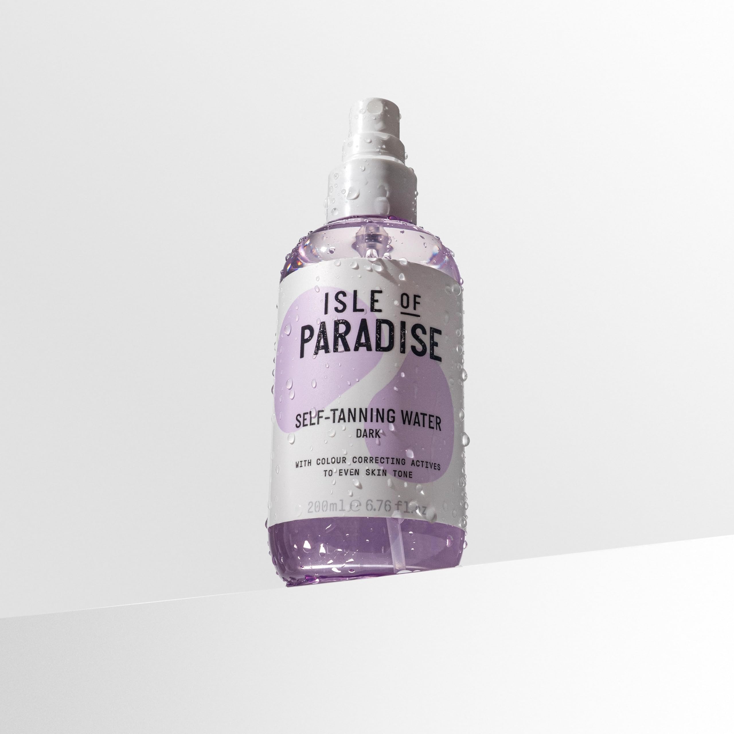 Isle of Paradise Self-Tanning Water suitable for face and body with even glow