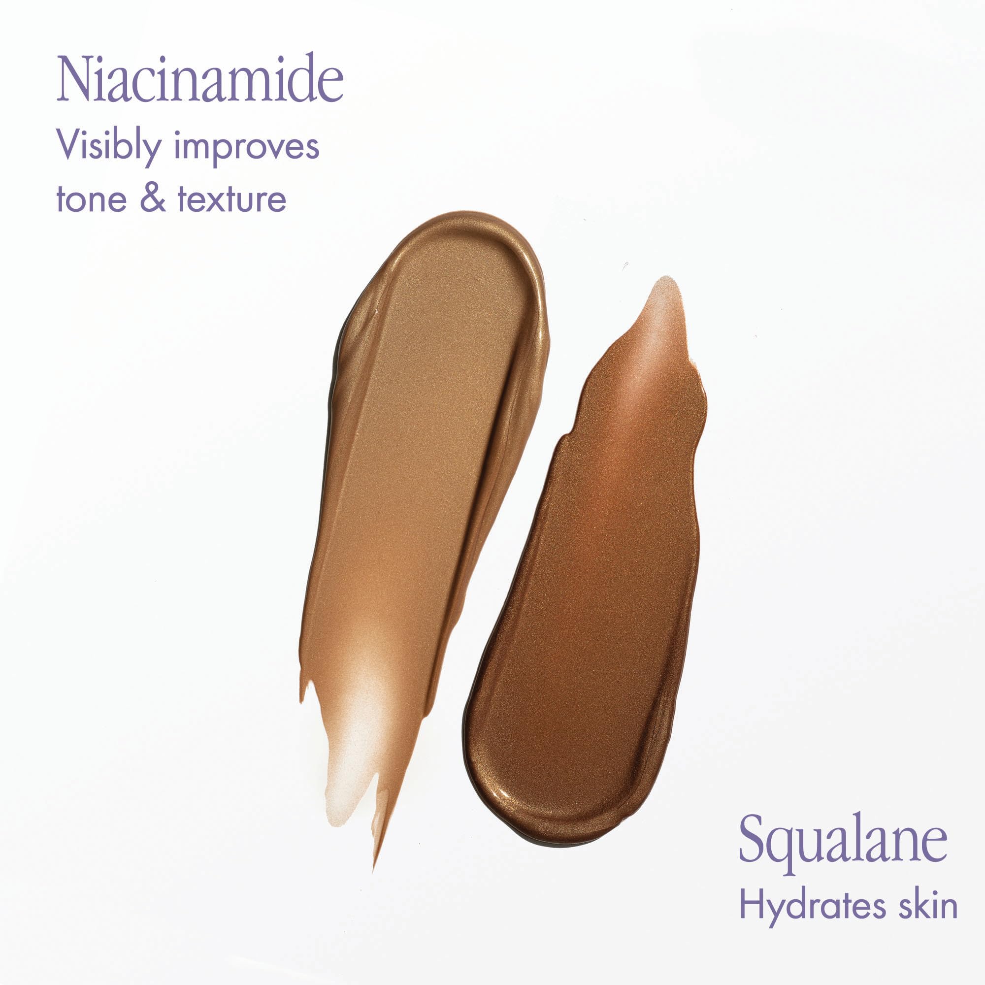 Face glow after applying Isle of Paradise Sunny Serum.