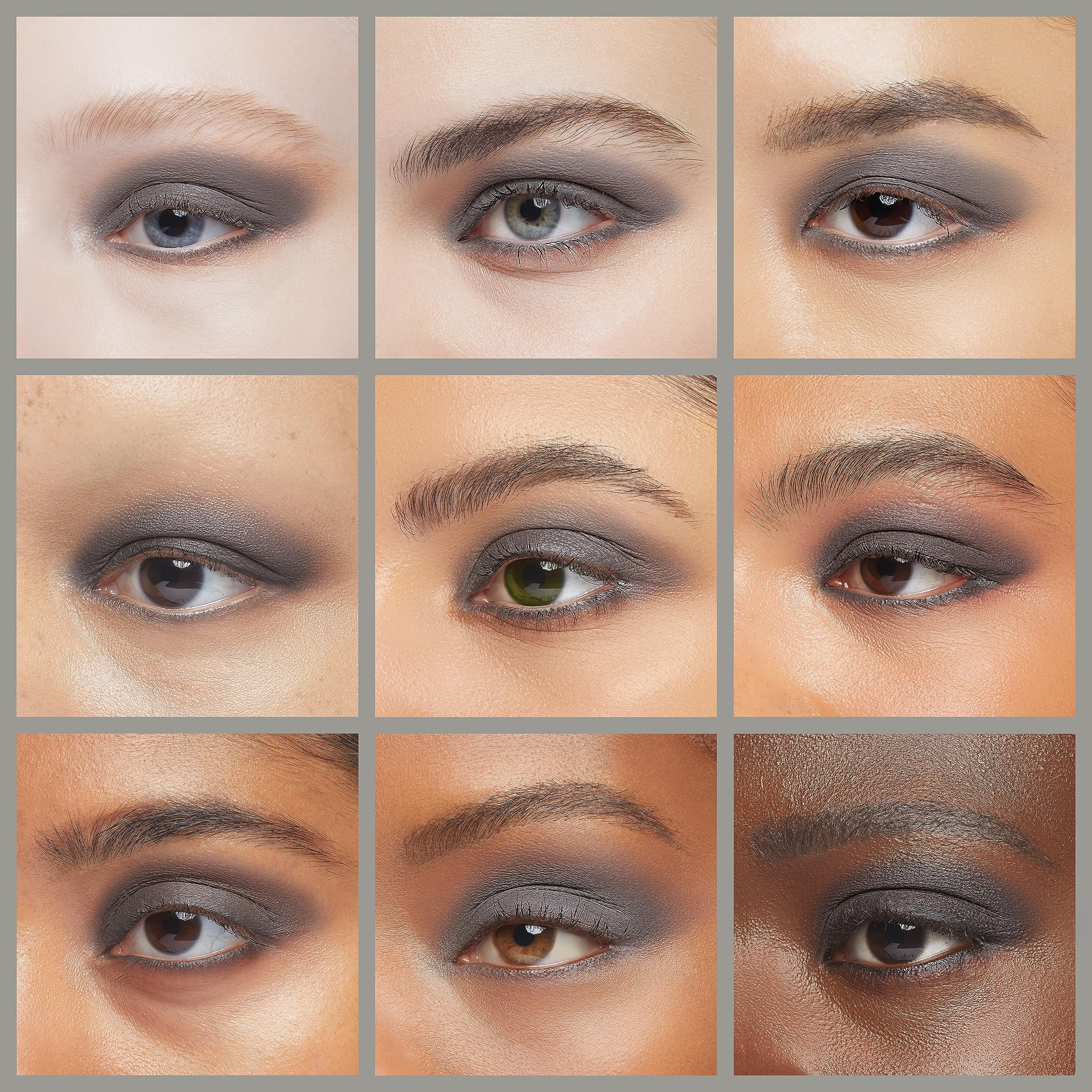IS'MINE safe-for-sensitive-eyes grey shadow is suitable for contact lens wearers.