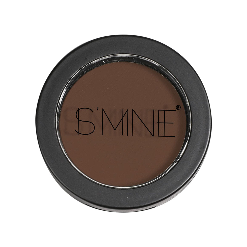 IS'MINE single eyeshadow open palette reveals smooth, blendable brown shade.