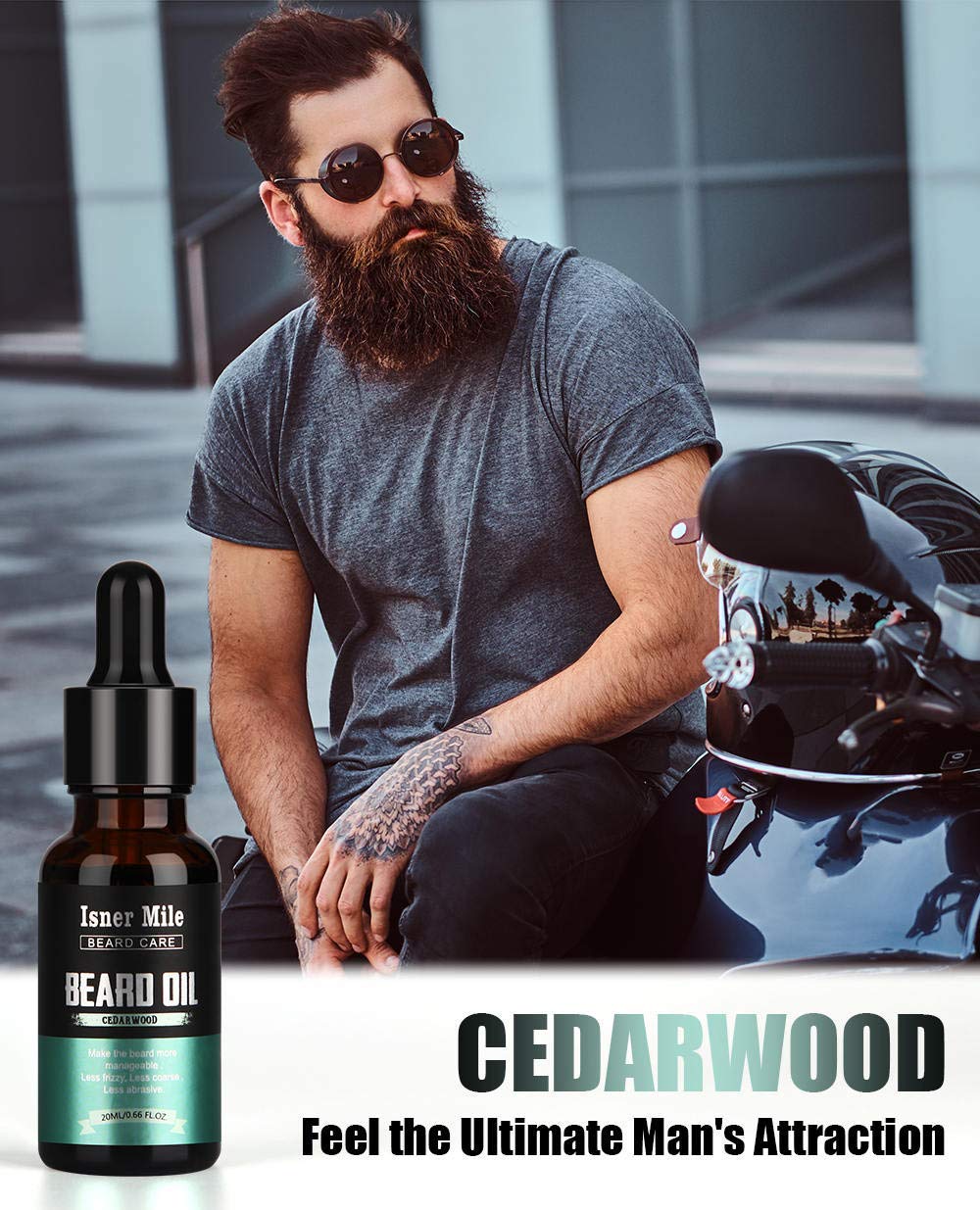 ISNER MILE gift-pack beard oil set showcases five scents for versatile gifts