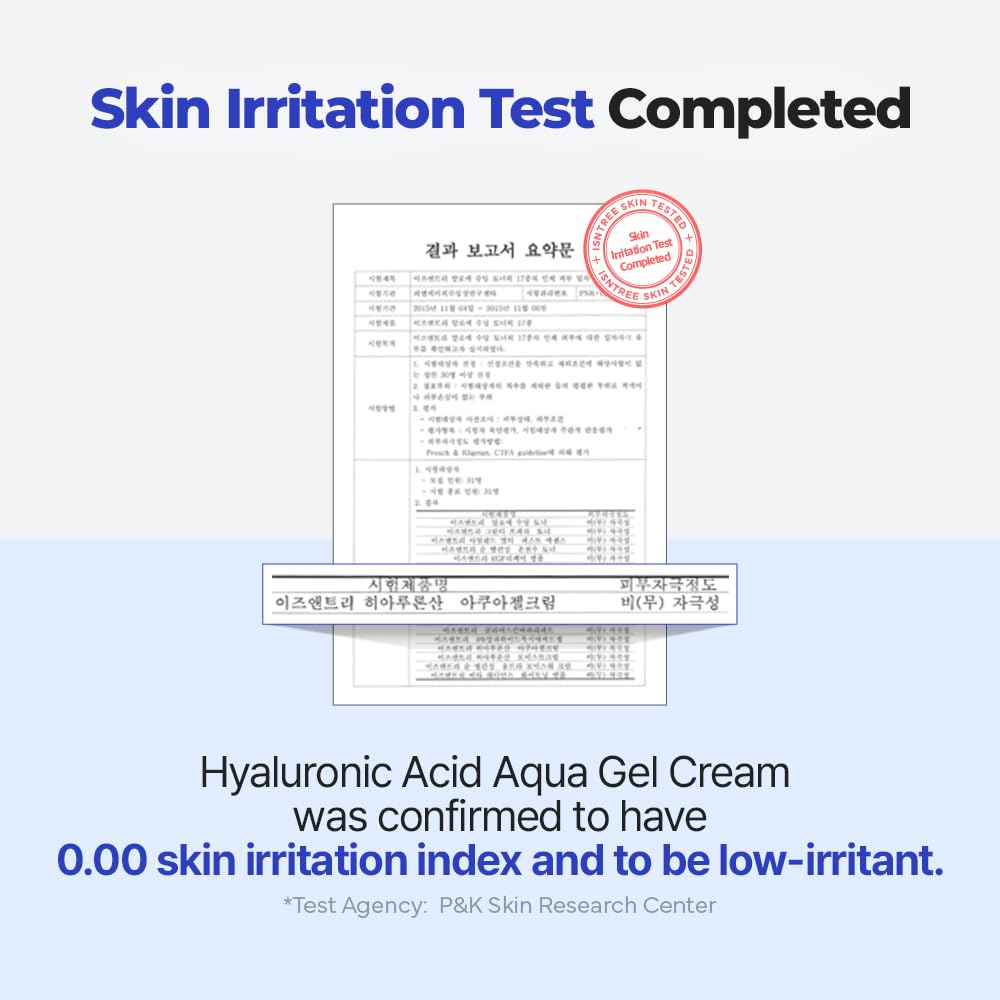 IsNtree crema gel de ácido hialurónico con absorción rápida y textura ligera.