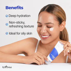 IsNtree crema gel de ácido hialurónico para uso diario, absorción rápida.
