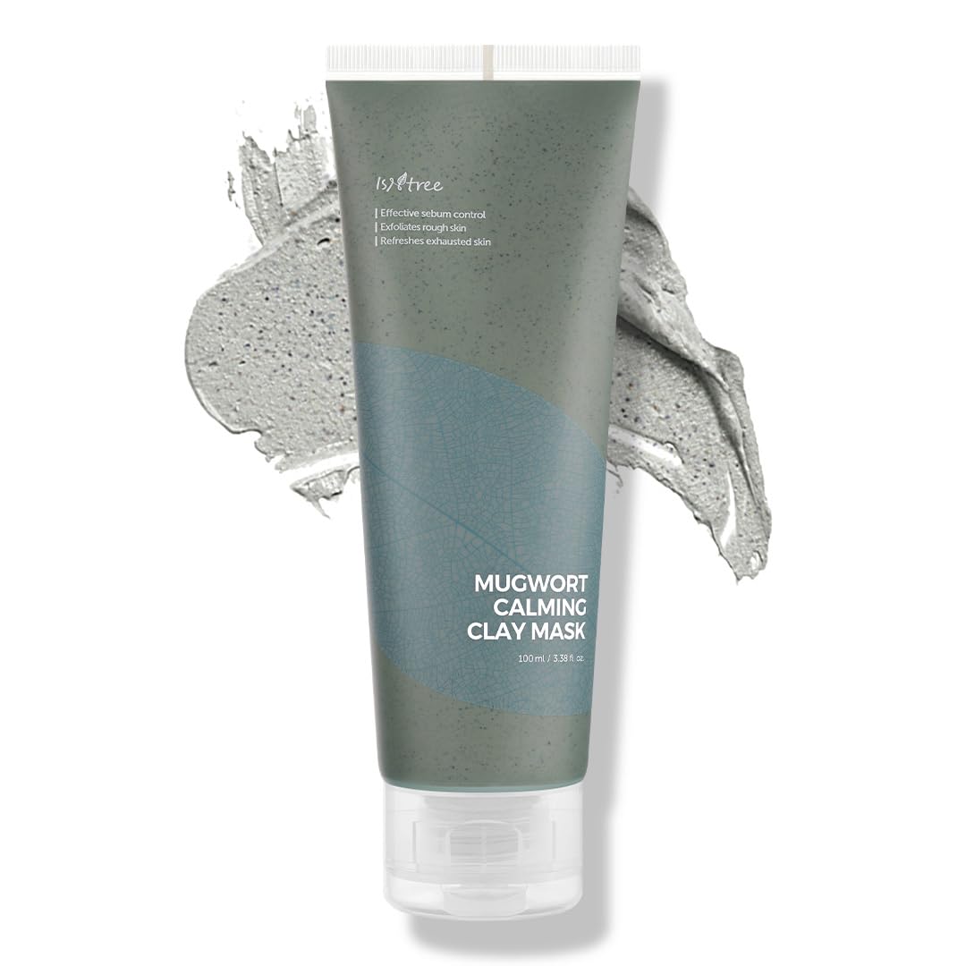 IsNtree Mascarilla de Arcilla con Artemisa: calma para piel sensible y poros refinados.