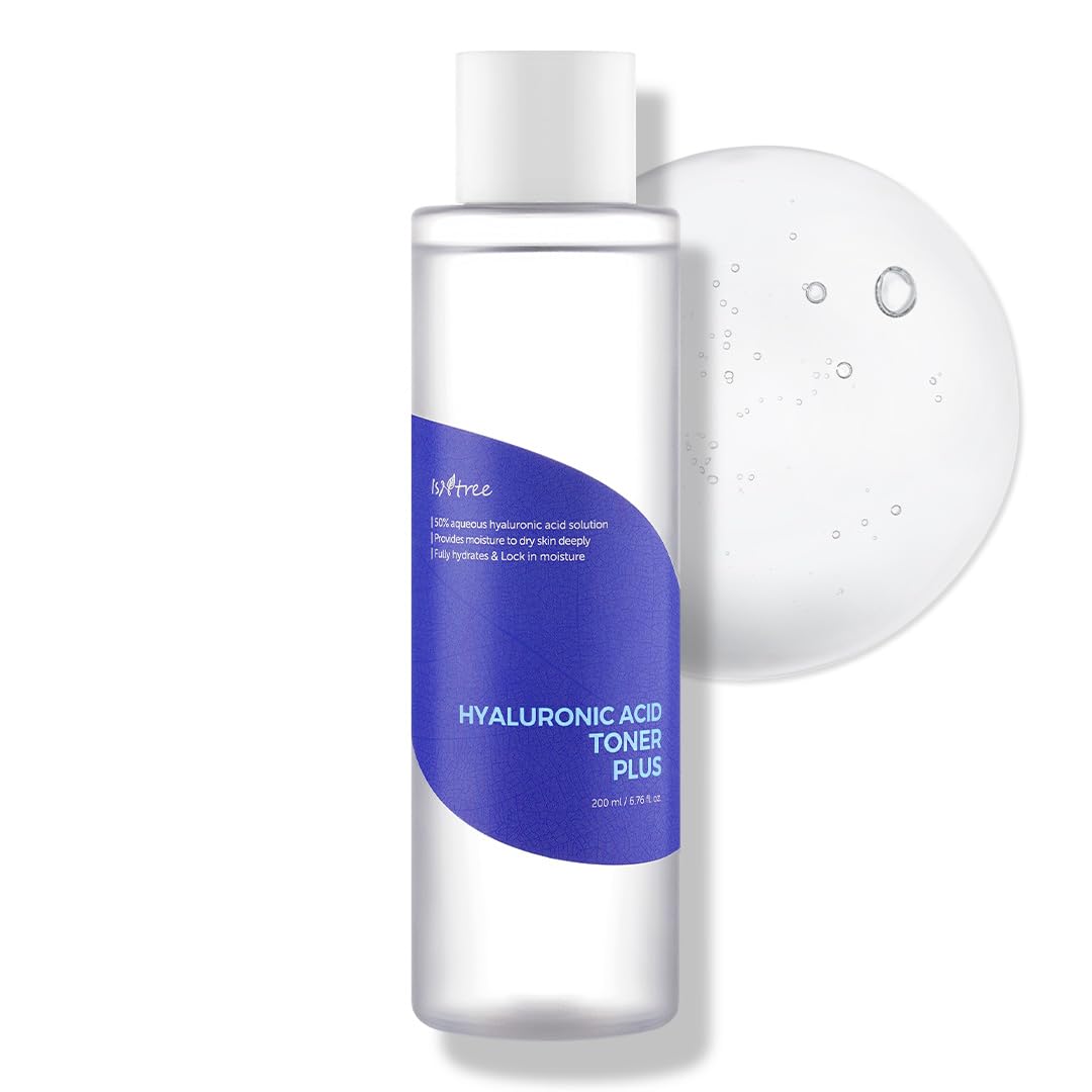 IsNtree Tónico Hialurónico 200ml, envase claro, aporta hidratación duradera para piel seca.