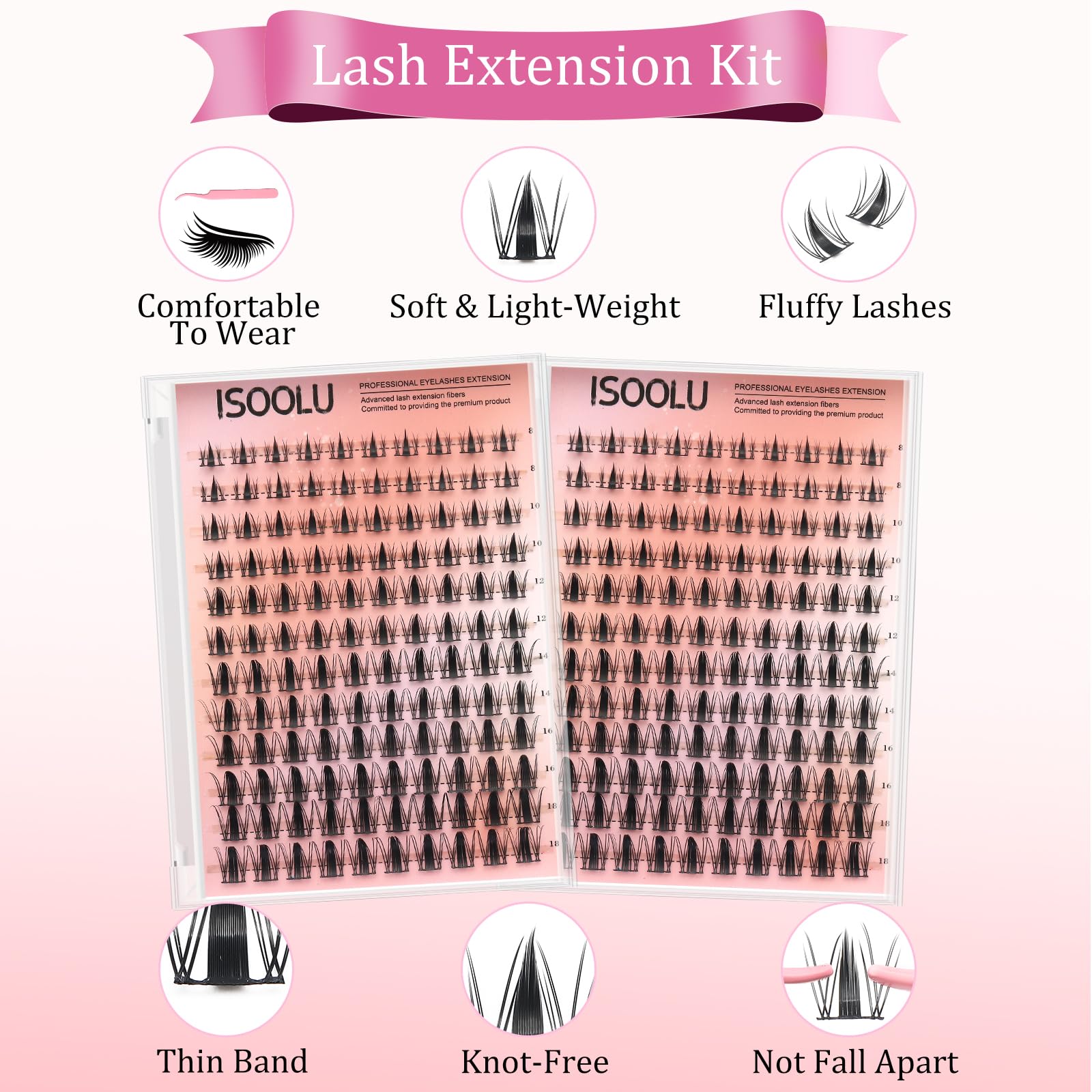ISOOLU Bond and Seal with the lash kit, essential for adhesion and sealing.