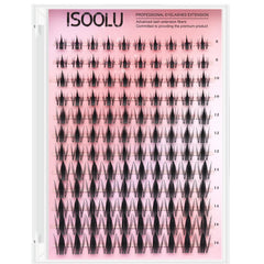 ISOOLU Lash Clusters Manga Curl for dramatic volume and easy cluster application.