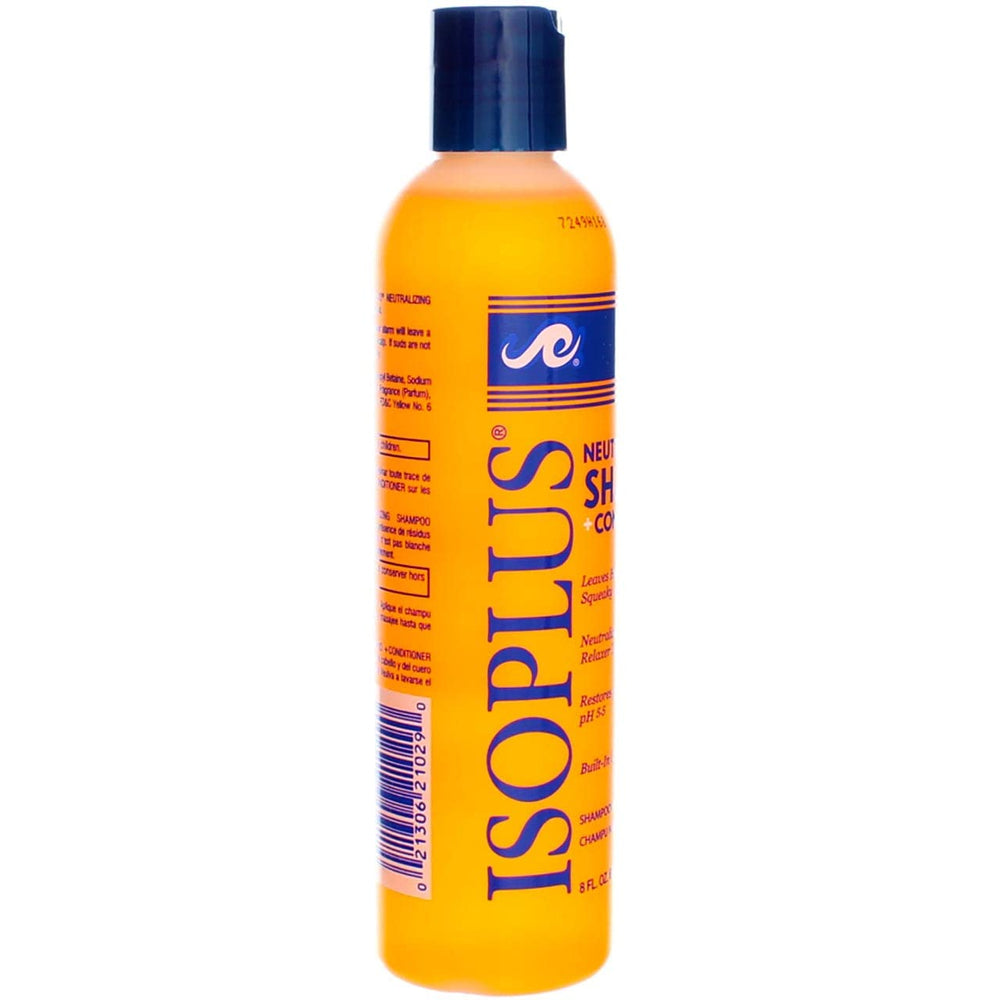 Isoplus Neutralizing Shampoo color-indicator lather confirms complete residue removal