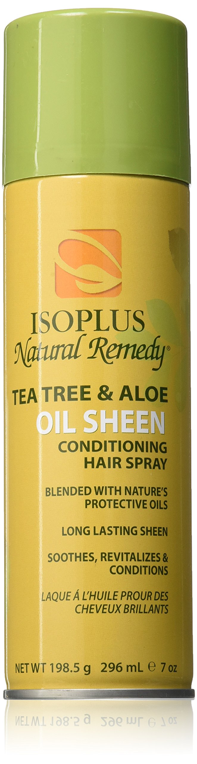 Isoplus Remedio Natural botella de atomizador para brillo y protección diaria.
