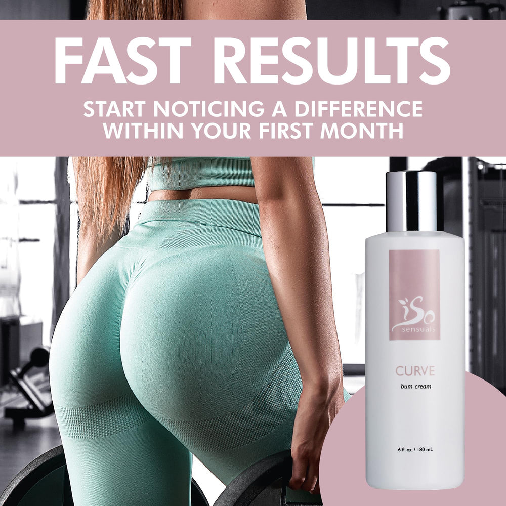 IsoSensuals Curve Butt Cream packaging displays compact tub for discreet storage