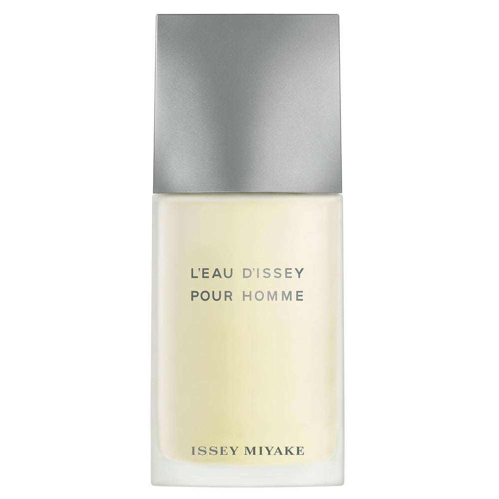Issey Miyake L'Eau d'Issey Pour Homme bottle with a sleek rectangular design for everyday refinement.
