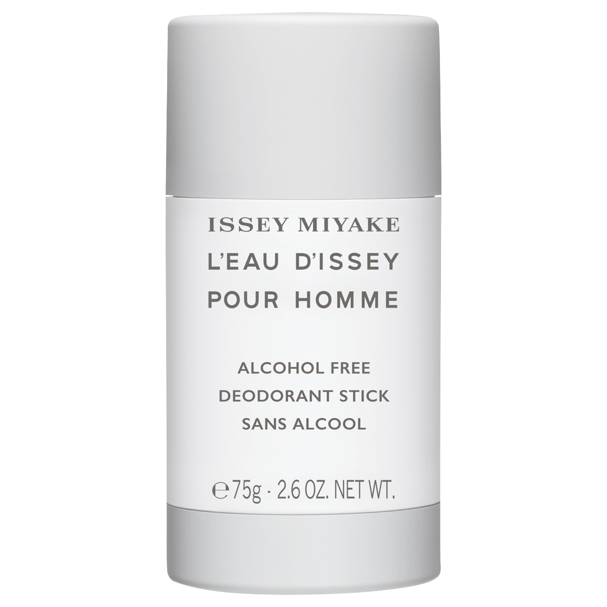 Issey Miyake L'Eau d'Issey Pour Homme deodorant stick packaging highlights premium design and easy grip.