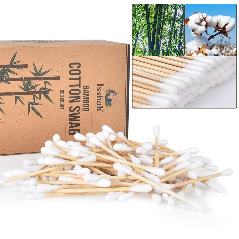Isshah bamboo cotton swabs unboxing reveals simple, sustainable packaging