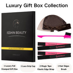 Isshin Beauty lace wig grip cap translucent front close-up highlighting breathable mesh area