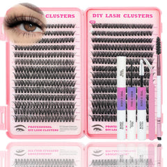 ISTGIFT Lash Clusters Kit front view showing all-in-one lash set for DIY lash application.