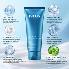 ISTON Collagen Night Wrapping Mask con niacinamida para tono uniforme
