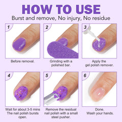 ISUNRISE aplicacion-rapida: remocion de gel en minutos para cambios rapidos