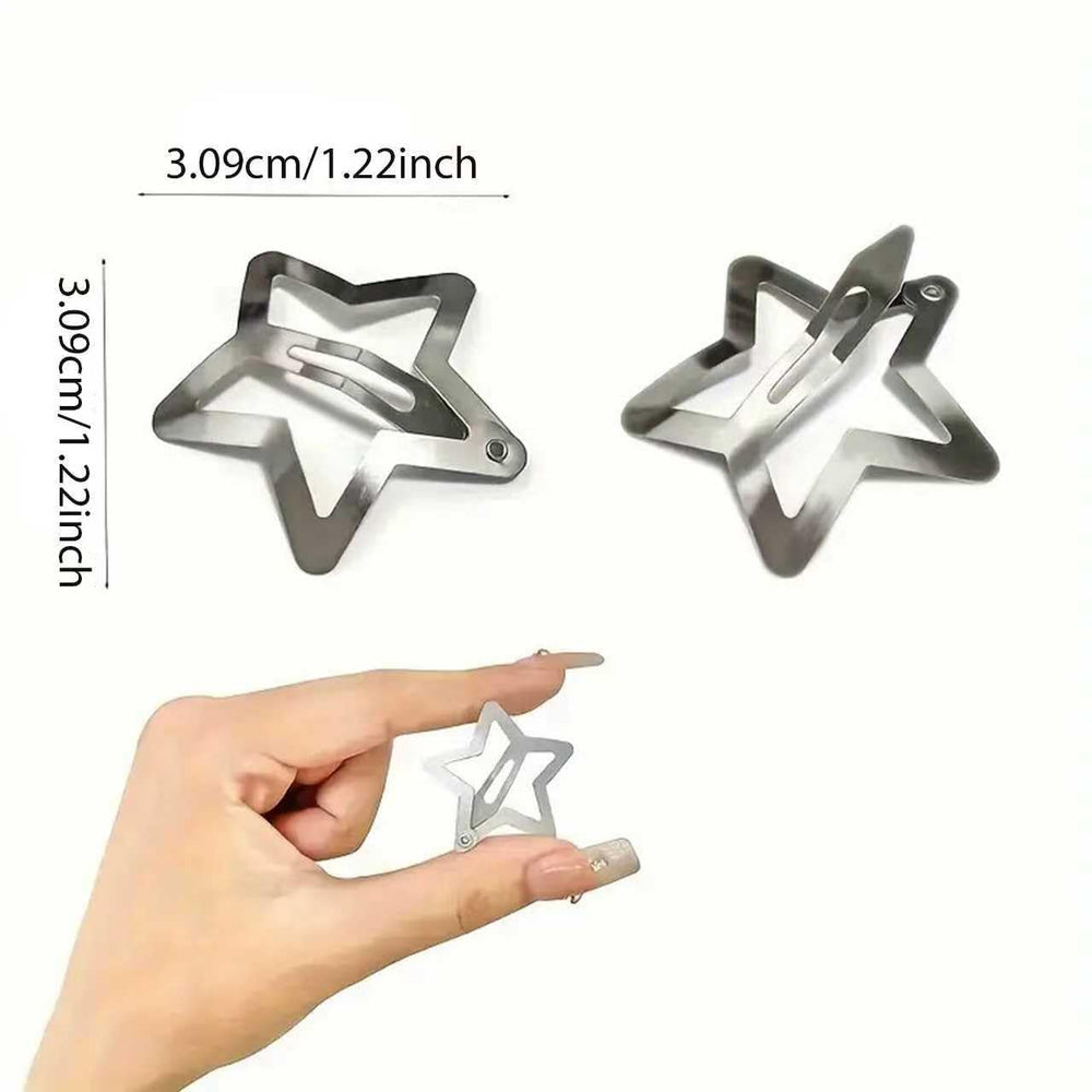 Isvo clip estrella plateada uso diario para peinados seguros