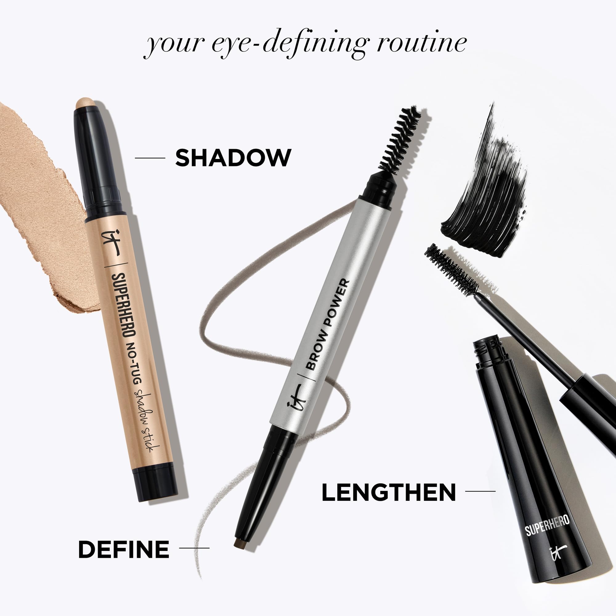 Mujer con cejas definidas gracias a IT Cosmetics Brow Power Universal Brown