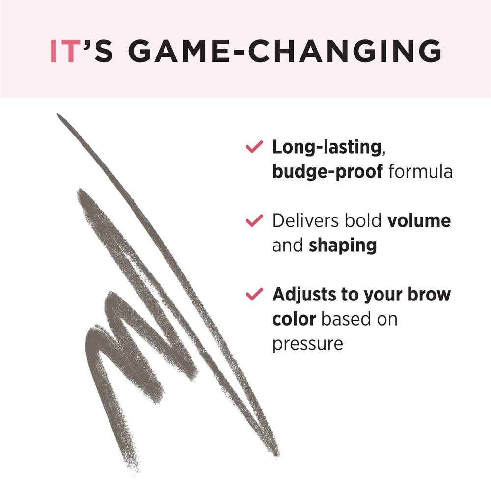IT Cosmetics Brow PowerFULL tono universal taupe se adapta al color de cejas