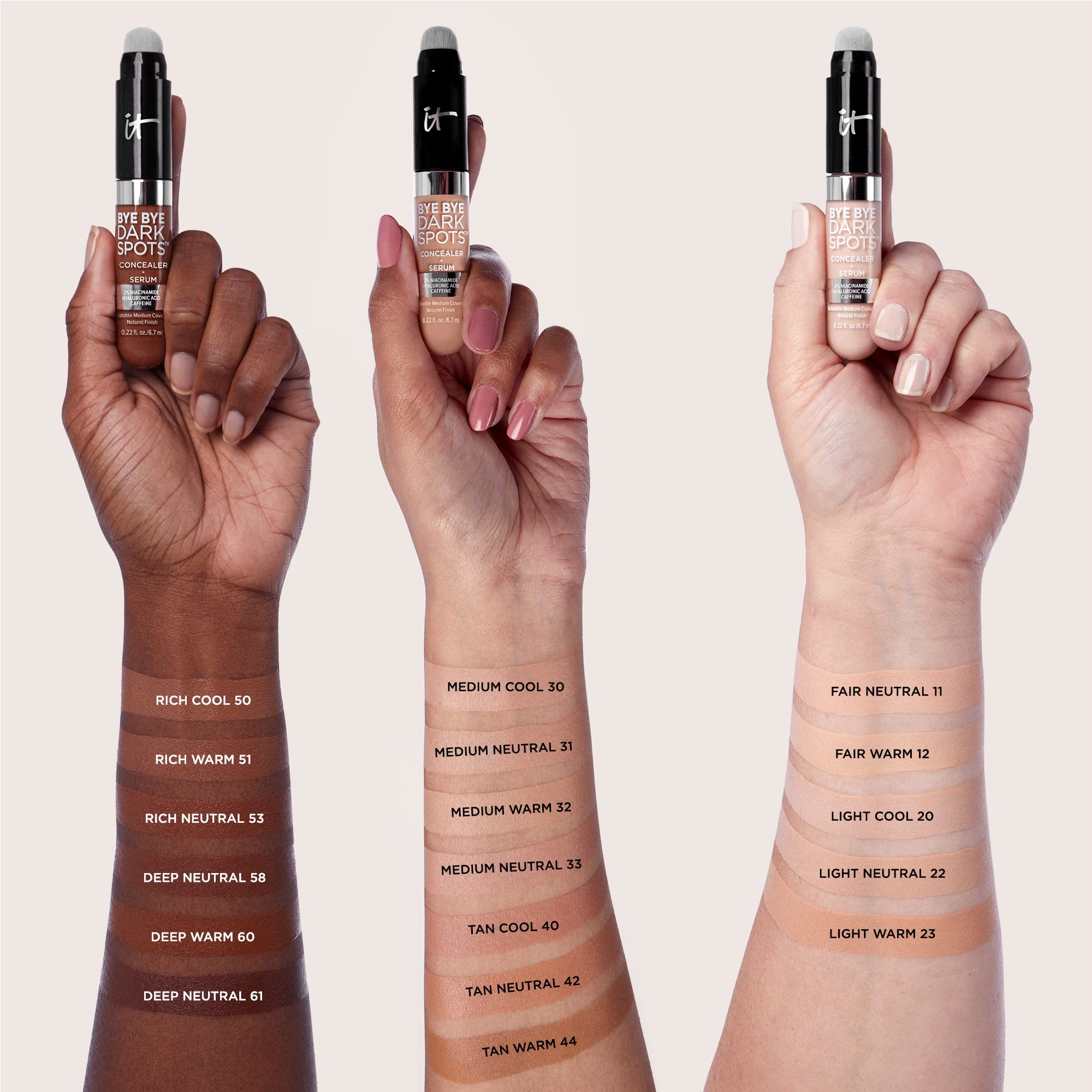 Open compact reveals creamy concealer texture