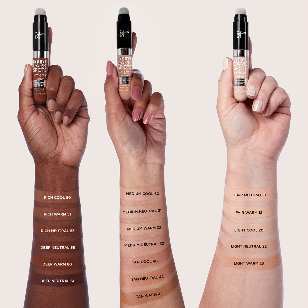 Open compact reveals creamy concealer texture