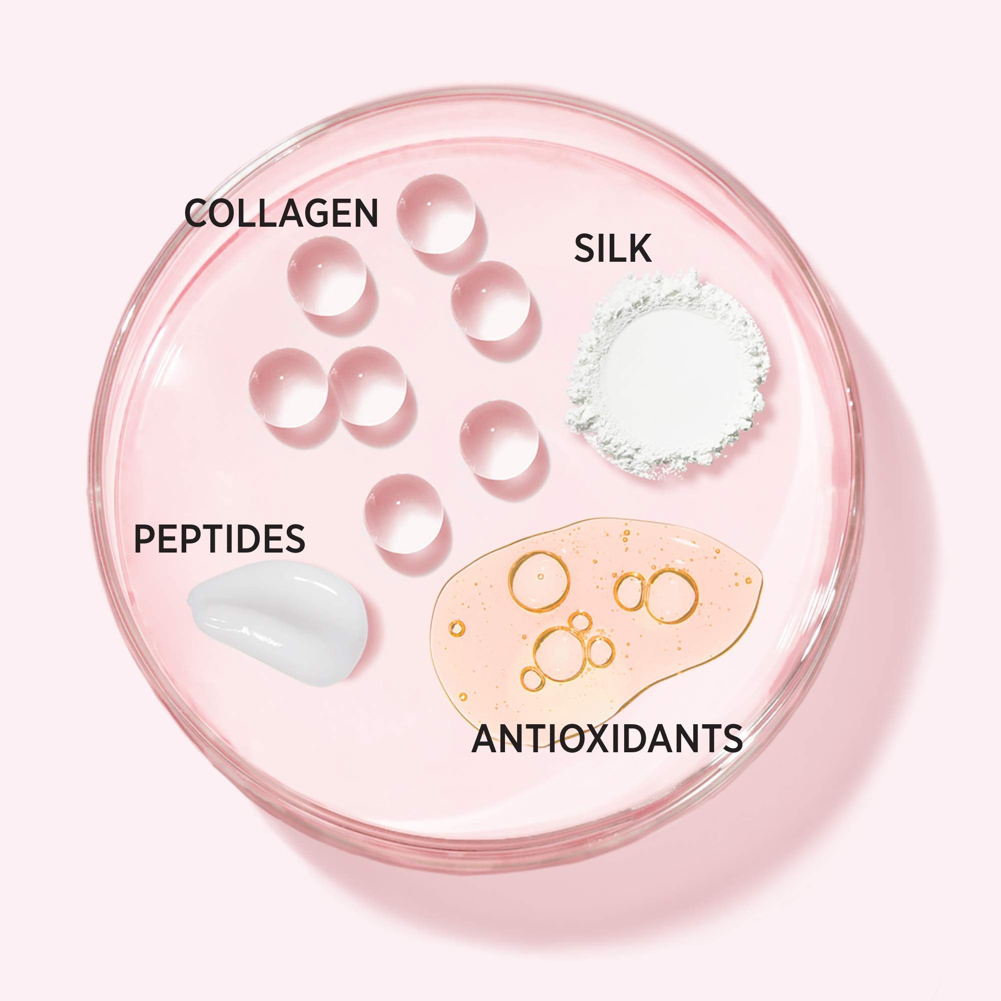 IT Cosmetics Bye Bye Pores Blush closeup highlights silk and peptides for skin vitality