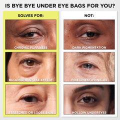 IT Cosmetics Bye Bye Under Eye Bags worn over makeup for seamless finish.
