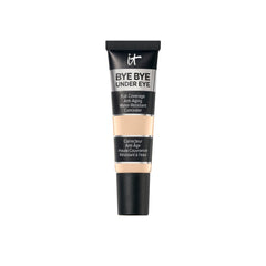 IT Cosmetics Bye Bye Under Eye Concealer Light Nude bottle close-up for long-wearing coverage.