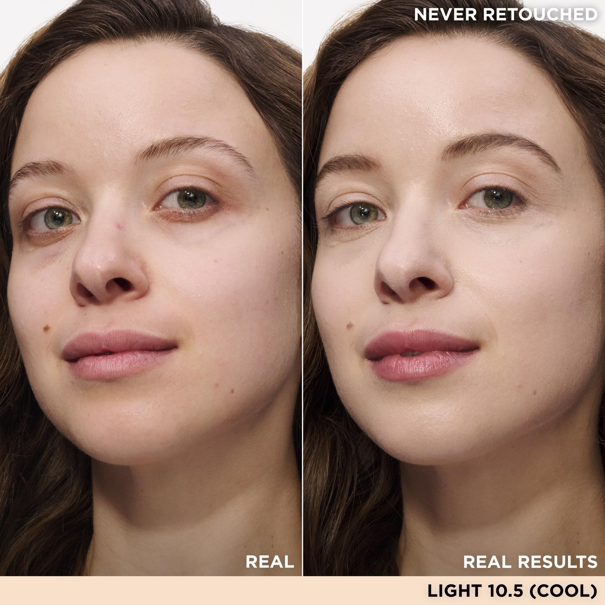 IT Cosmetics Bye Bye Under Eye Concealer Light swatch being applied for full coverage demonstration