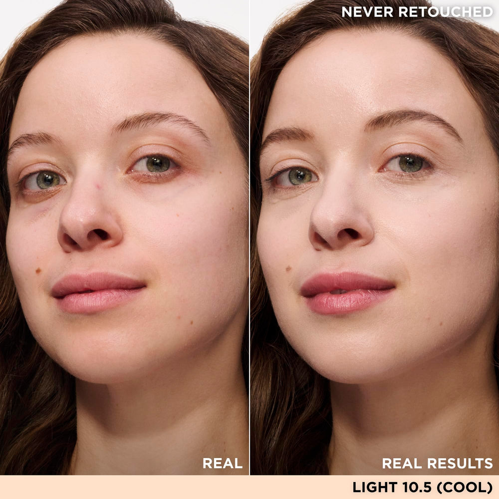 IT Cosmetics Bye Bye Under Eye Concealer Light swatch being applied for full coverage demonstration