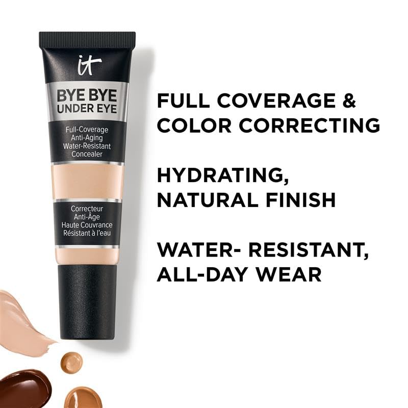 Muestra en Light Natural de IT Cosmetics Bye Bye Under Eye Concealer para ojeras claras.