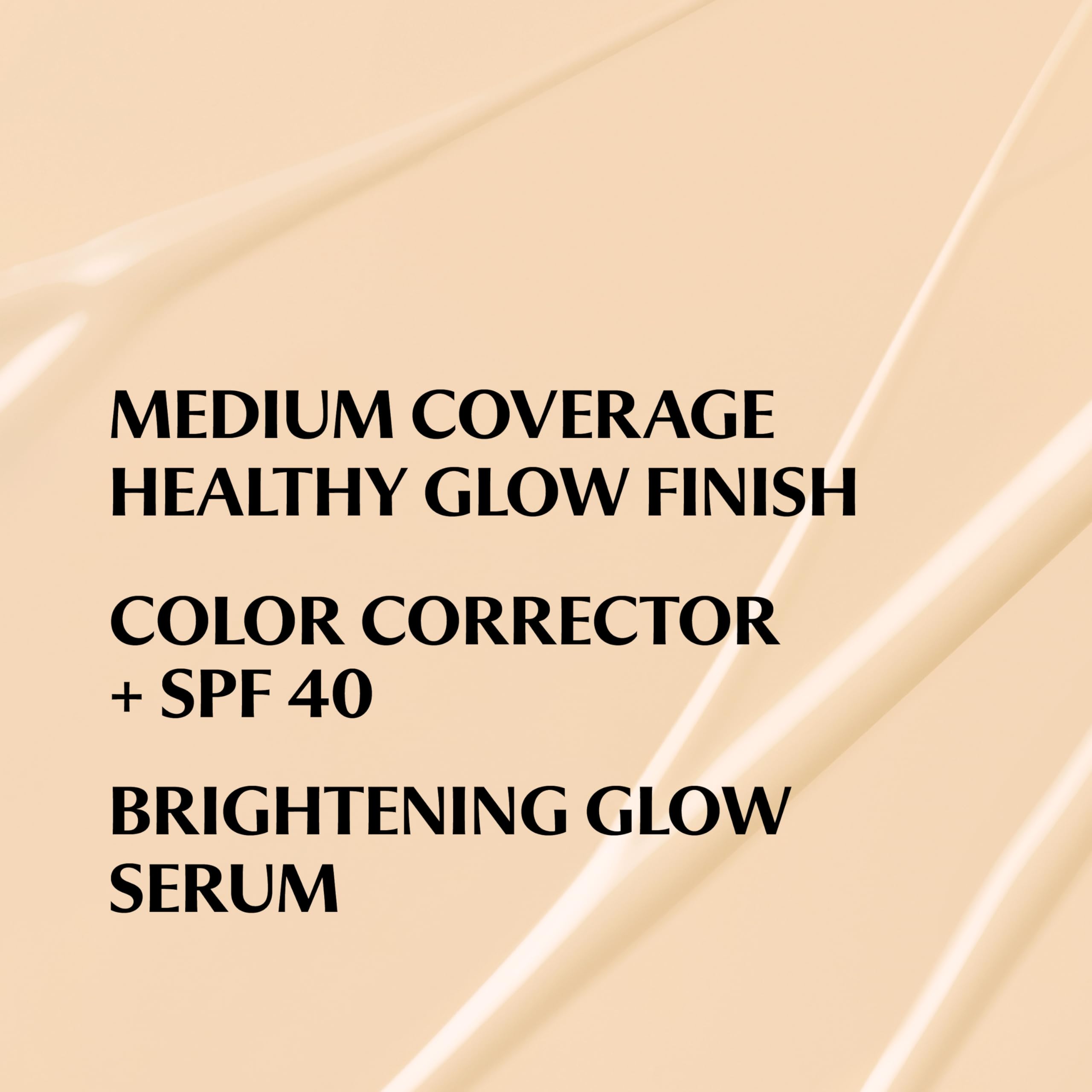 Texture swatch of CC+ Nude Glow reveals smooth blend and skin-like coverage.