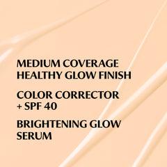 Texture swatch of CC+ Nude Glow reveals smooth blend and skin-like coverage.