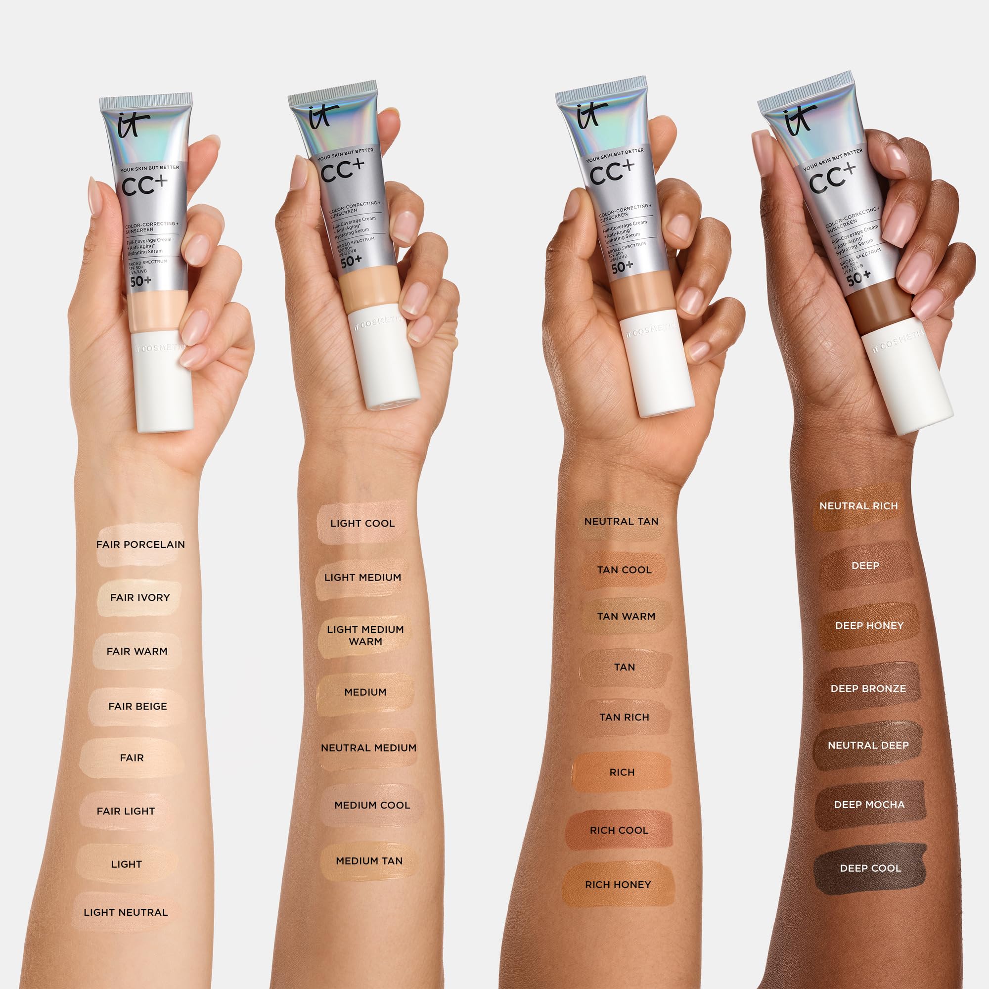 Application of IT Cosmetics CC+ Cream with brush