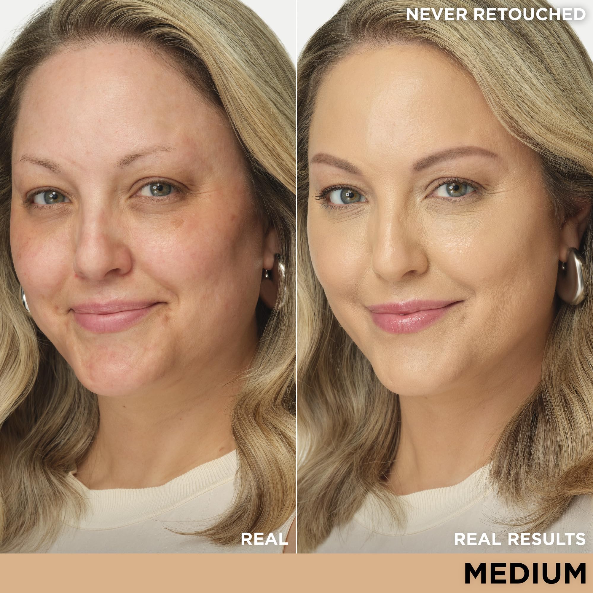 IT Cosmetics CC+ Cream Medium pump ensures smooth, even product distribution.