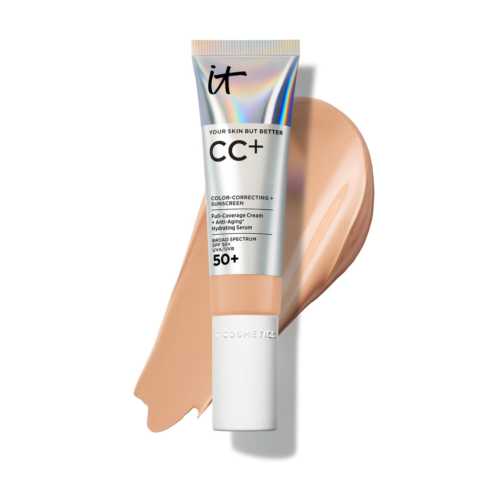 IT Cosmetics CC+ Cream Neutral Medium bottle with pump for full coverage