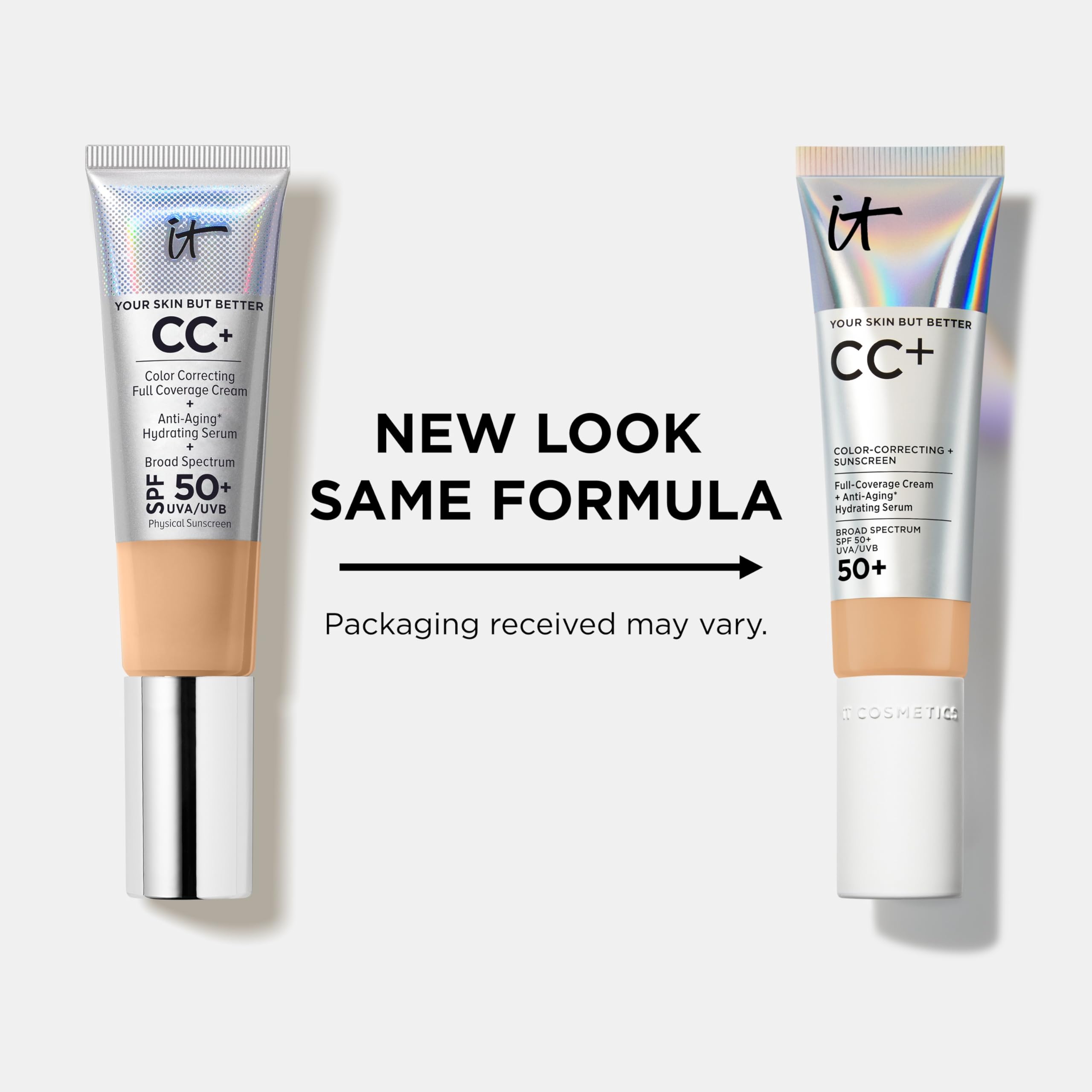 Packaging close-up: sleek outer packaging highlighting SPF and color correction.