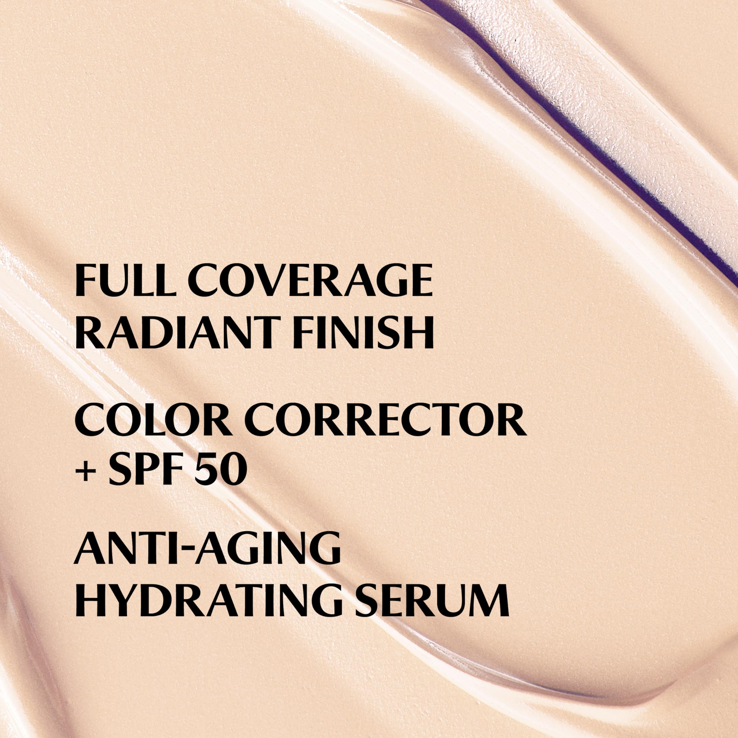 Swirl of IT Cosmetics CC+ Cream Illumination Fair on skin showing glow without shimmer