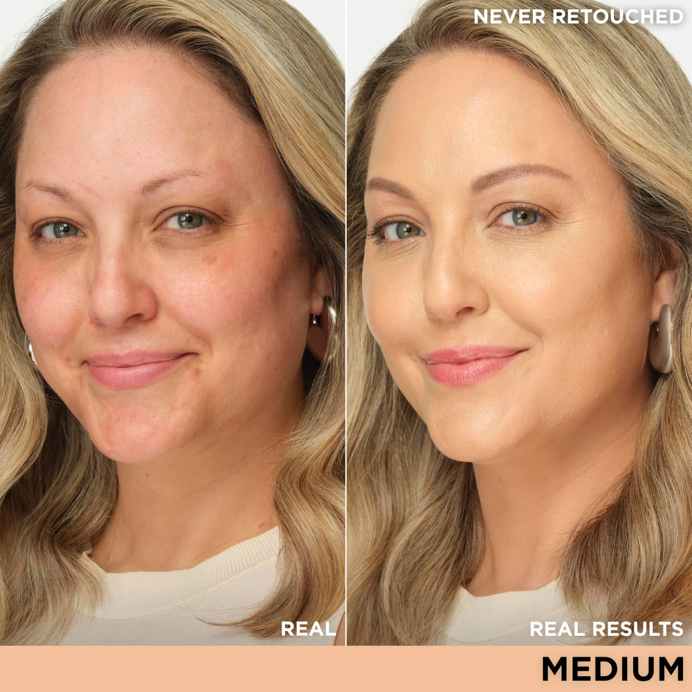 IT Cosmetics CC+ Illumination swatch on skin shows radiant, natural glow