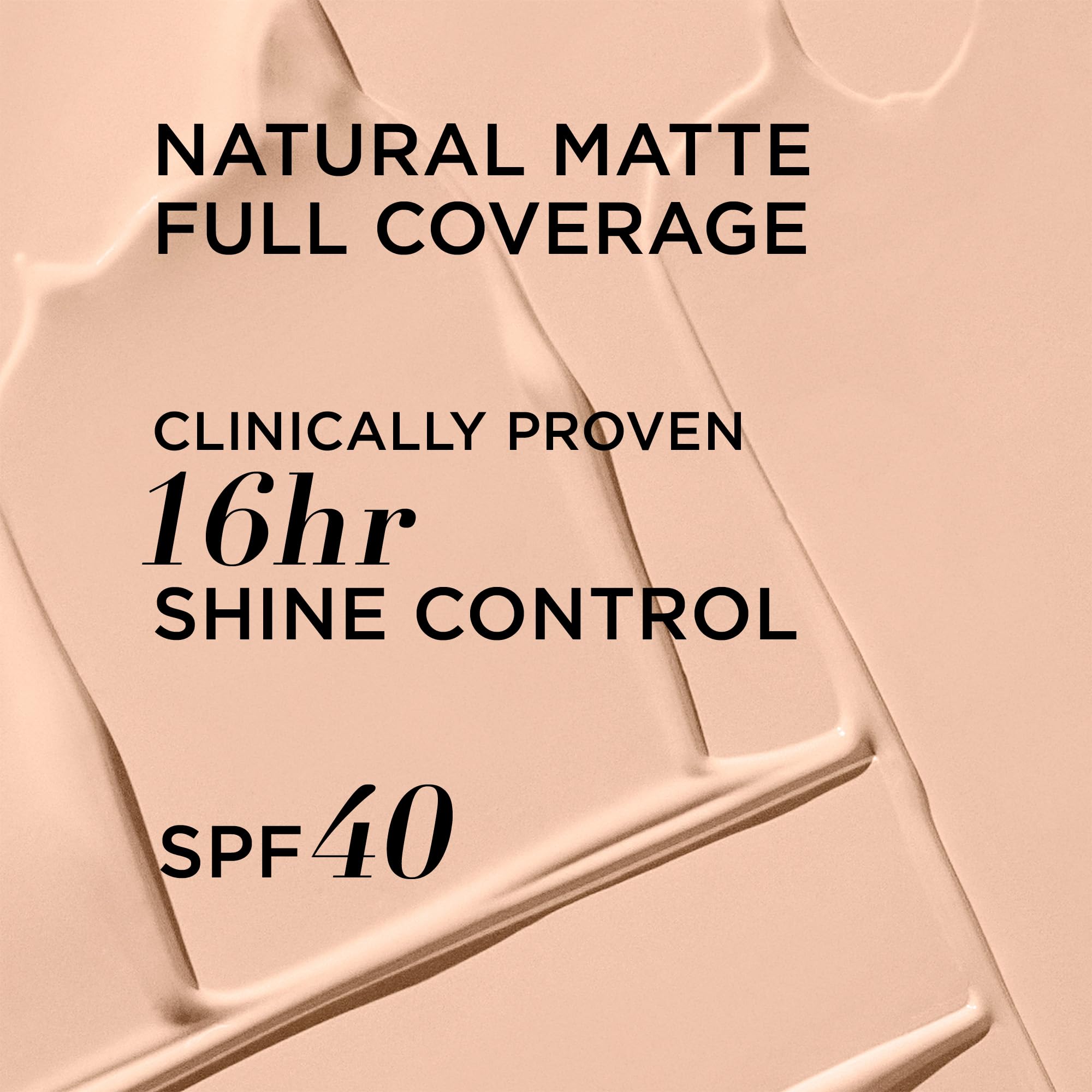 Texture closeup reveals blur and pore-minimizing smoothness from IT Cosmetics CC+ Natural Matte.