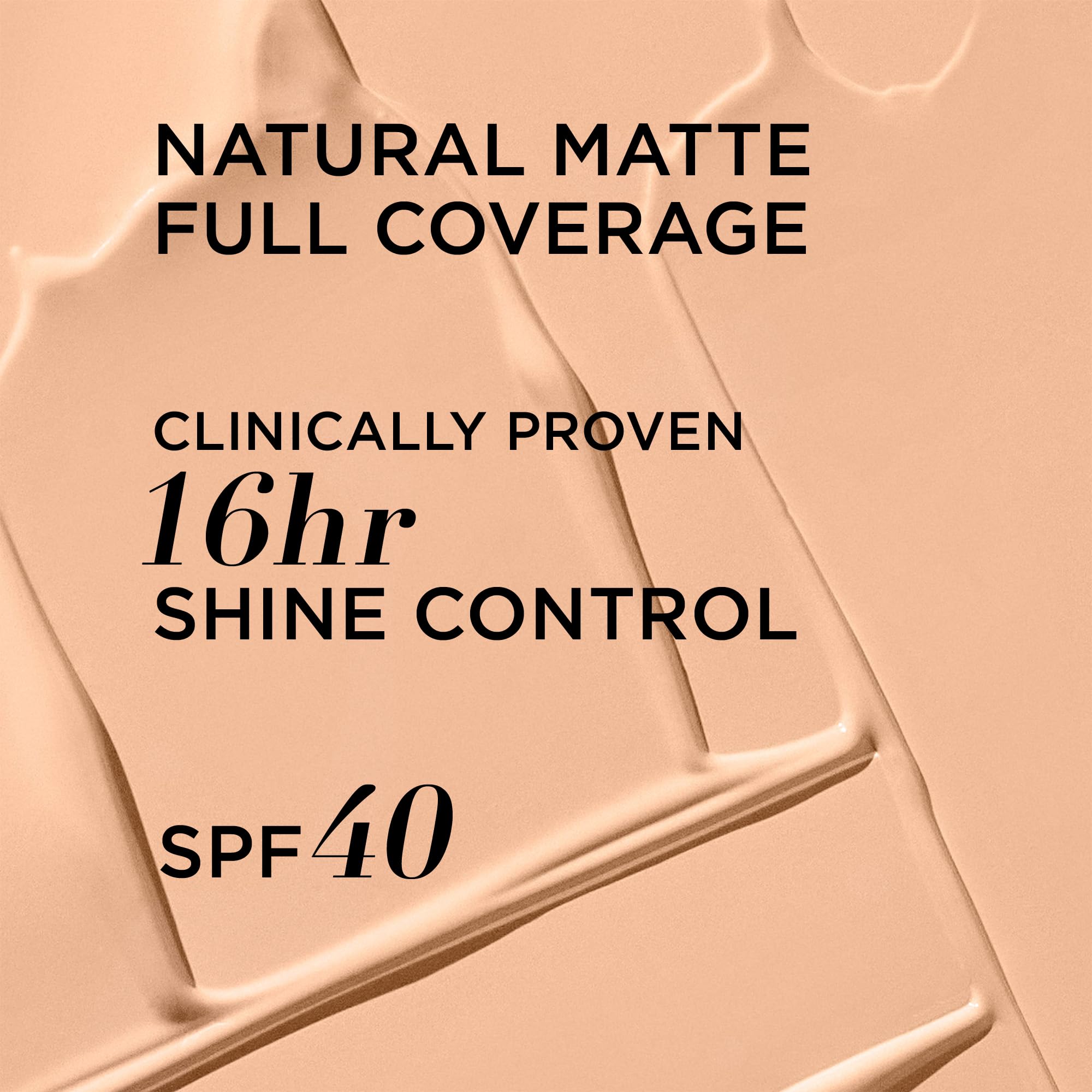 IT Cosmetics CC+ Natural Matte texture swatch reveals pore blur and color correction