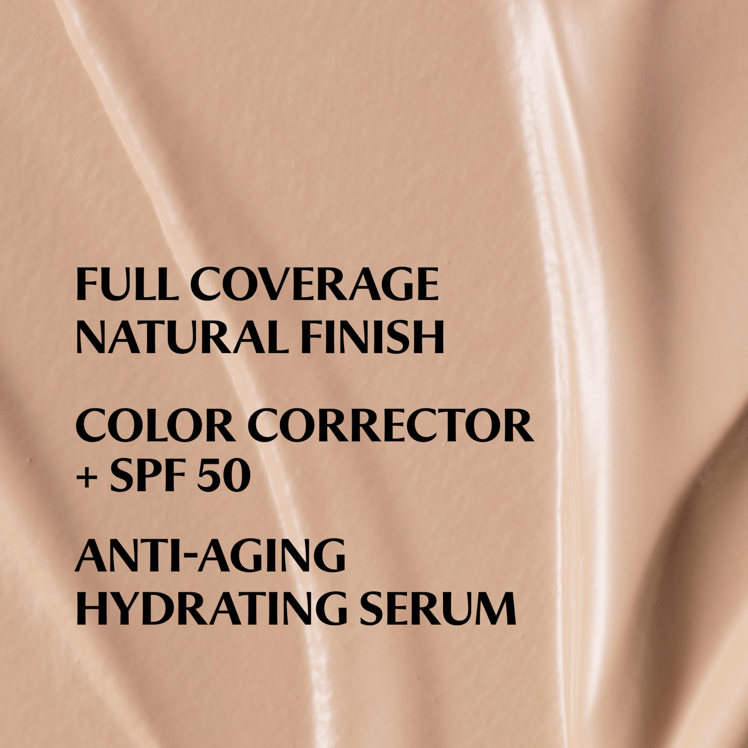 Swirl of CC+ Cream texture on skin showing smooth, natural finish.