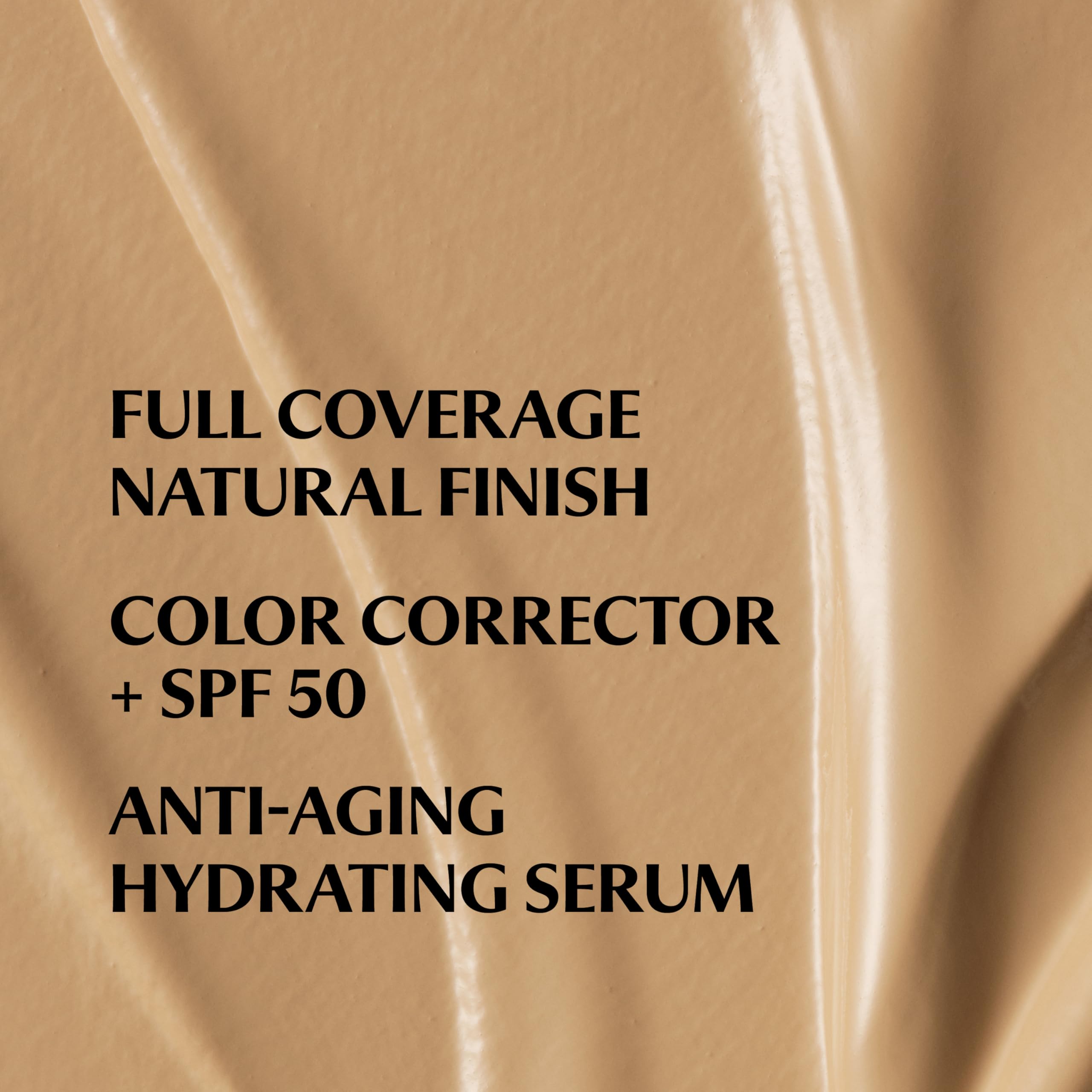 IT Cosmetics CC+ Cream Tan Warm swatch on skin showing color equality