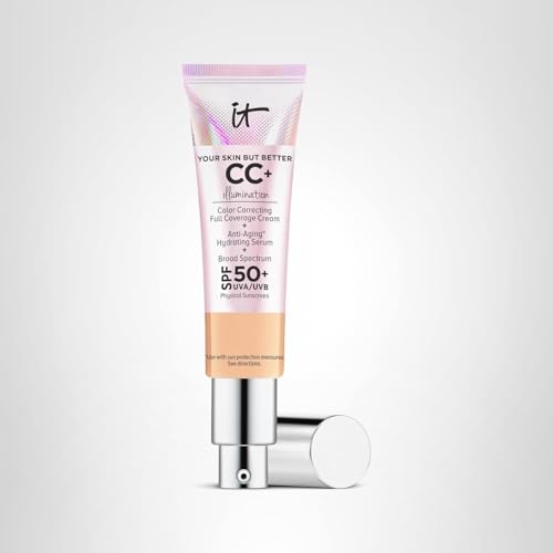 IT Cosmetics CC+ Cream Illumination neutral medium swatch on arm.